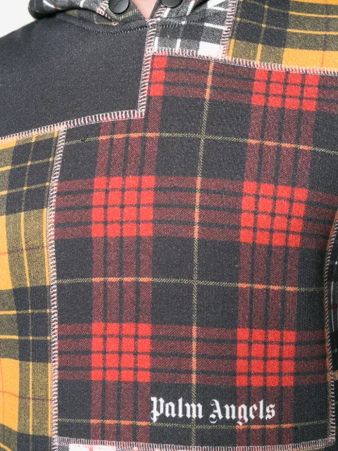 palm angels patchwork hoodie