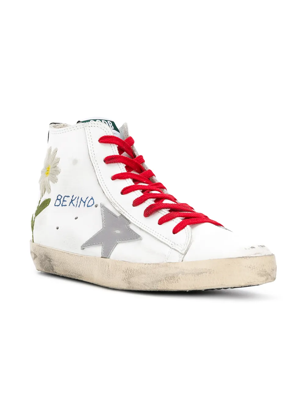 golden goose embroidered sneakers