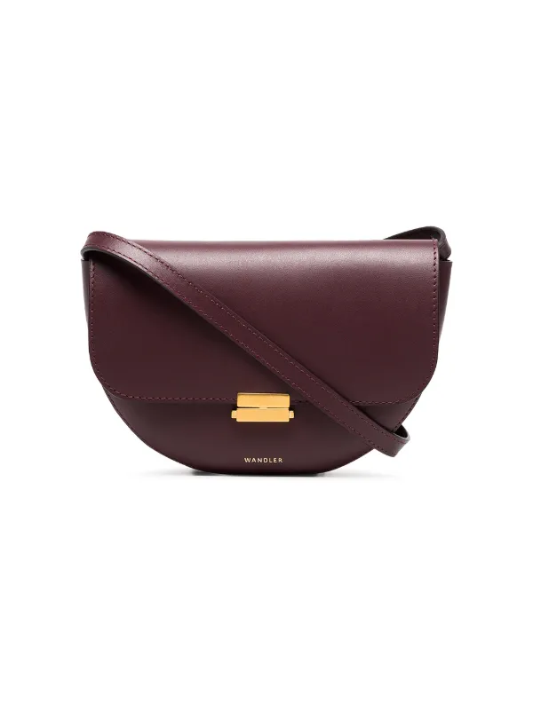 burgundy belt bag