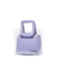 STAUD purple Shirley mini leather PVC tote