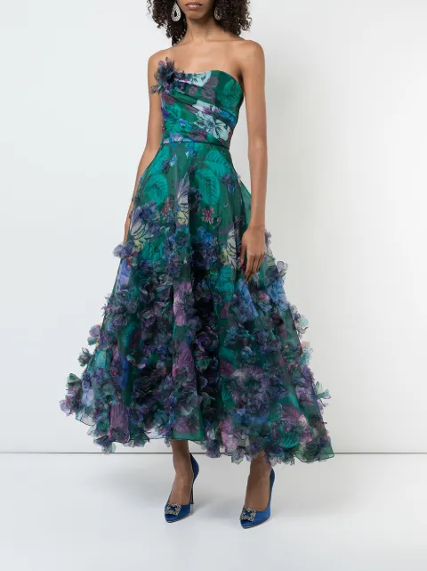 marchesa 3d floral gown