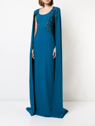 MARCHESA NOTTE N25G0659 PEACOCK Synthetic->Polyester展示图