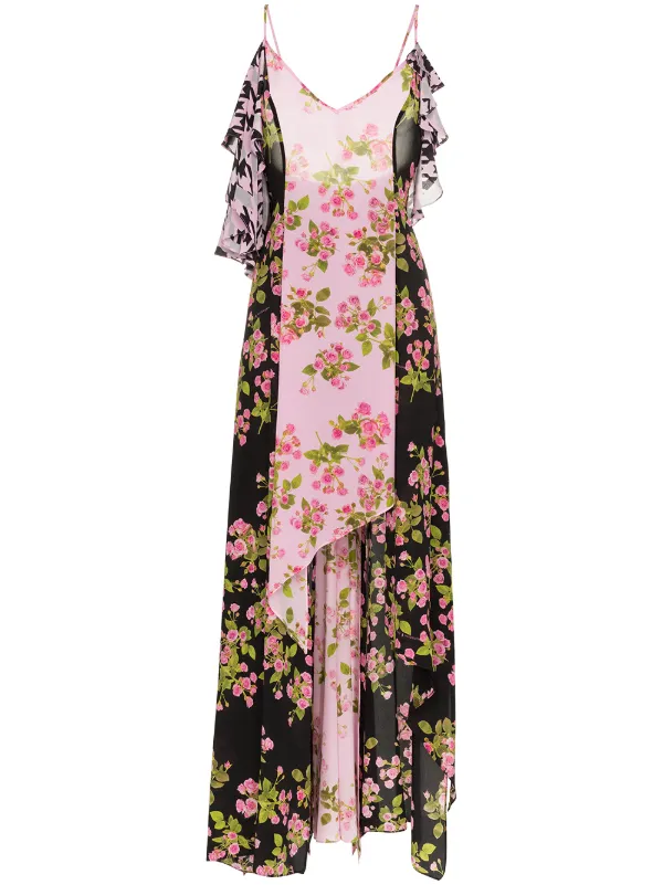 printed silk maxi dress
