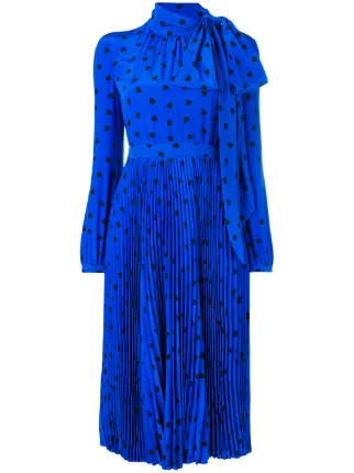 Valentino Heart Print Midi Dress Farfetch Valentino Heart Print Midi Dress