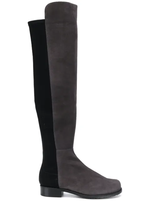 stuart weitzman grey over the knee boots