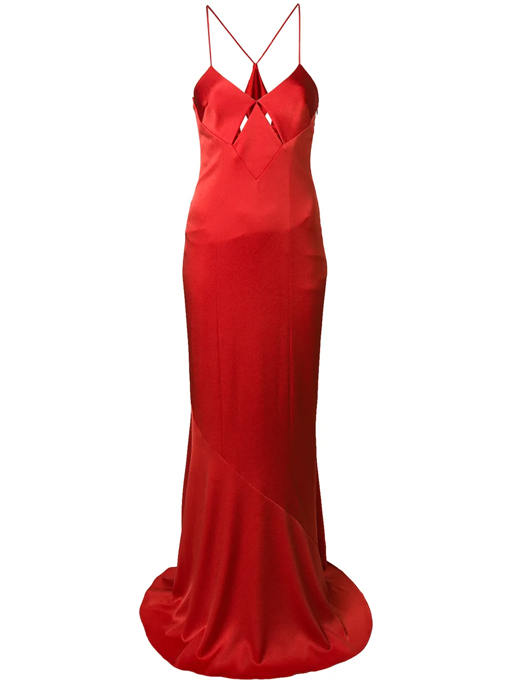 cut-detail maxi dress