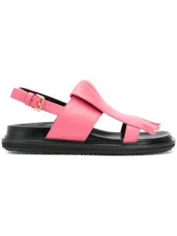marni fringed fussbett sandals