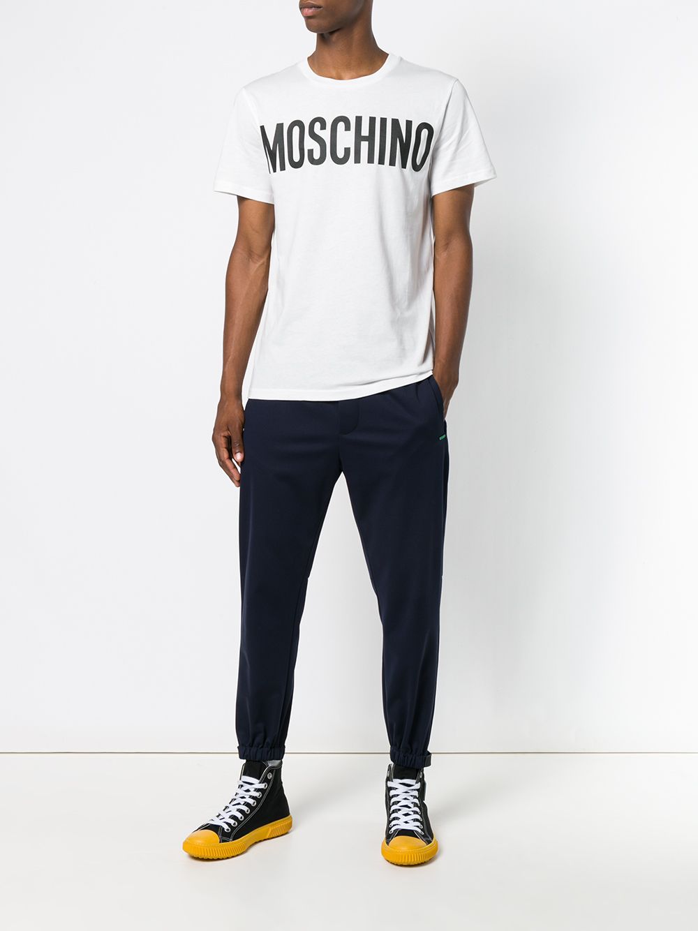 Moschino T-shirt met logo op de voorkant - Wit