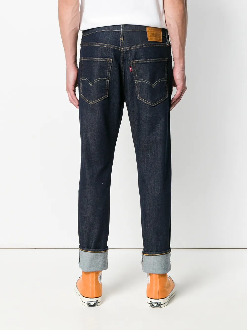 Levi's slim-fit taps toelopende jeans Blauw