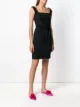 Moschino Pre-Owned فستان لوحات دانتيل قصير
