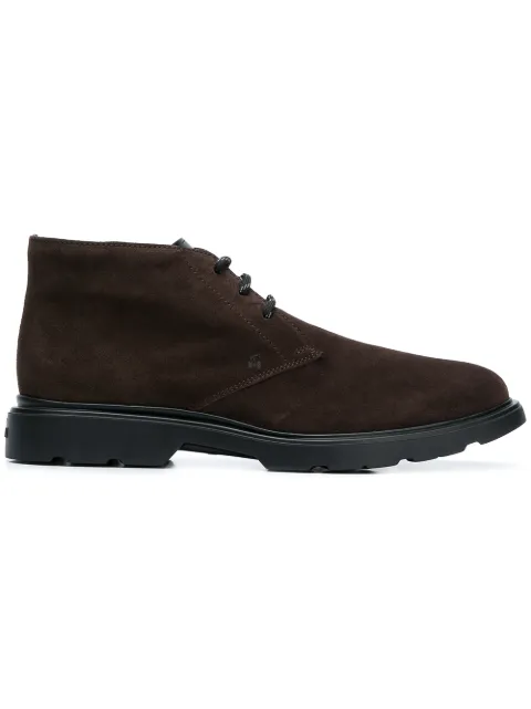desert boots by Hogan, available on farfetch.com for $551 Emily Ratajkowski Shoes SIMILAR PRODUCT
