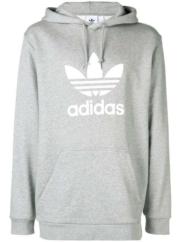 grey trefoil adidas hoodie