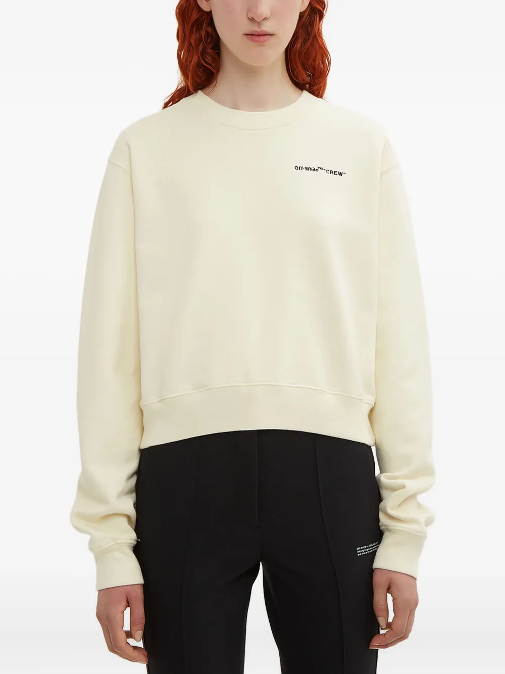 Off-White プリント スウェットシャツ - ニュートラル Off-White プリント スウェットシャツ - ニュートラル