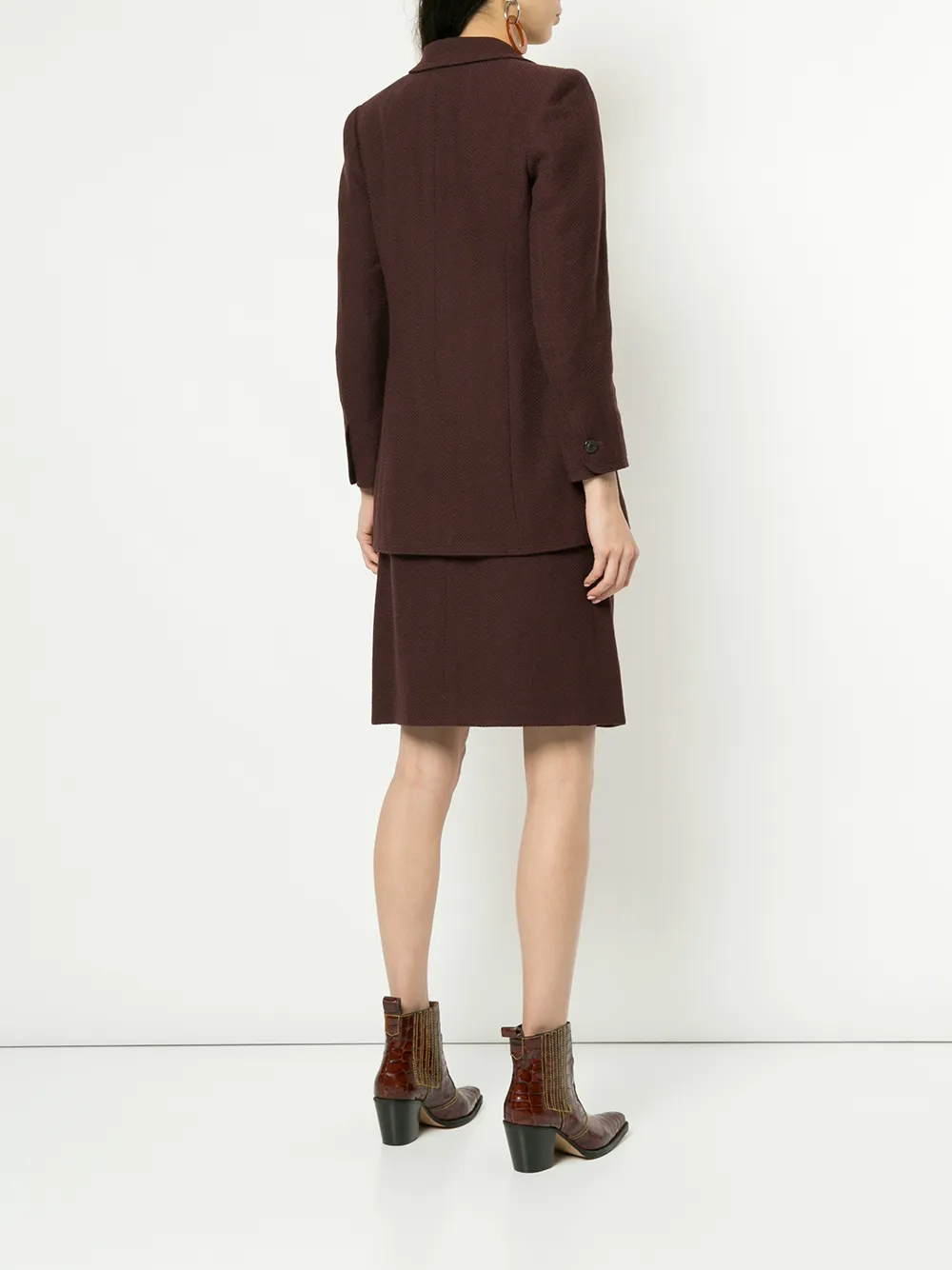 CHANEL Pre Owned Straight Skirt Suit Farfetch chanel-pre-owned-straight-skirt-suit-farfetch