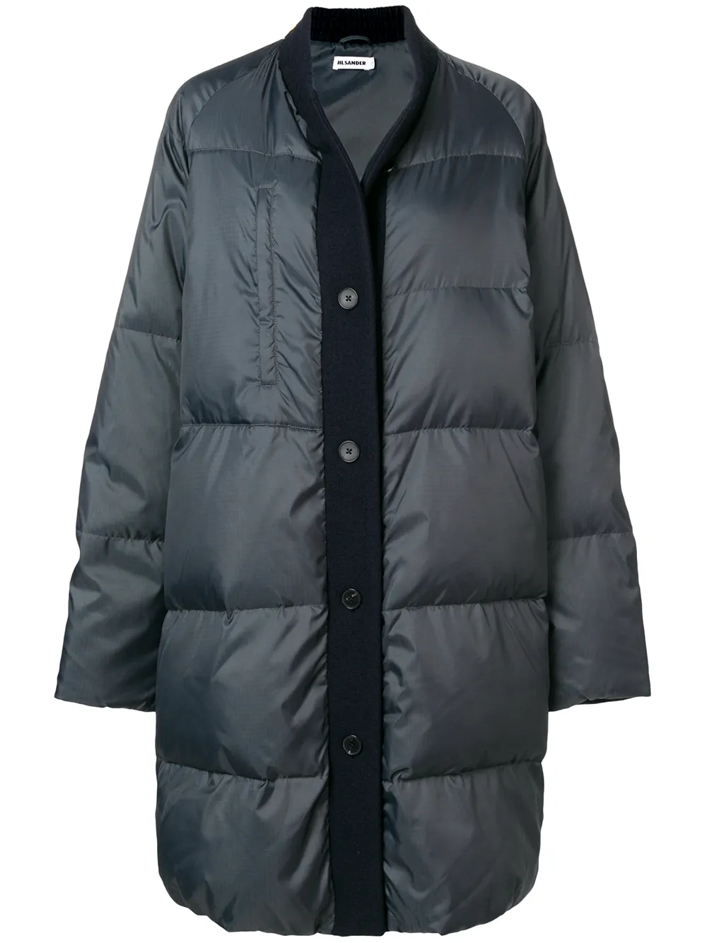 jil sander 羊毛边饰羽绒夹克