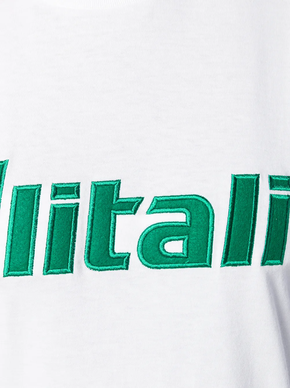 Alberta Ferretti Alitalia patch T-shirt Wit