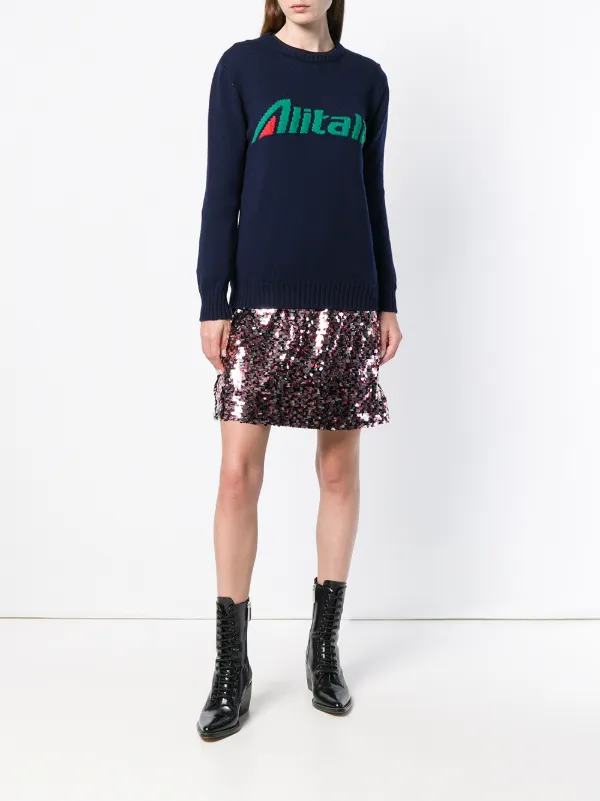 T Shirt Alitalia Alberta Ferretti Maglia Alitalia Alberta Ferretti