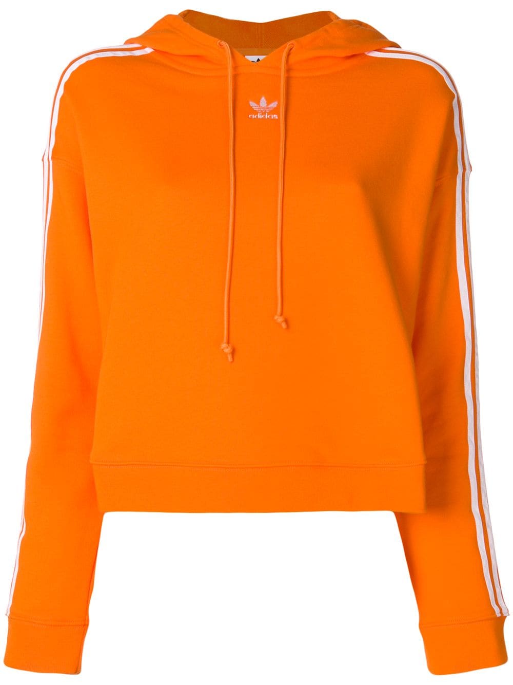 adidas originals trefoil cropped hoodie sweatshirt