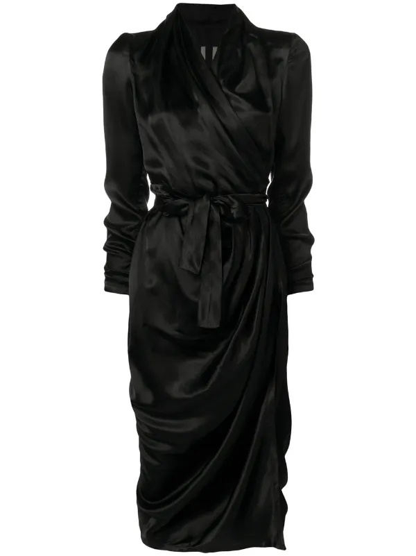 rick owens wrap dress
