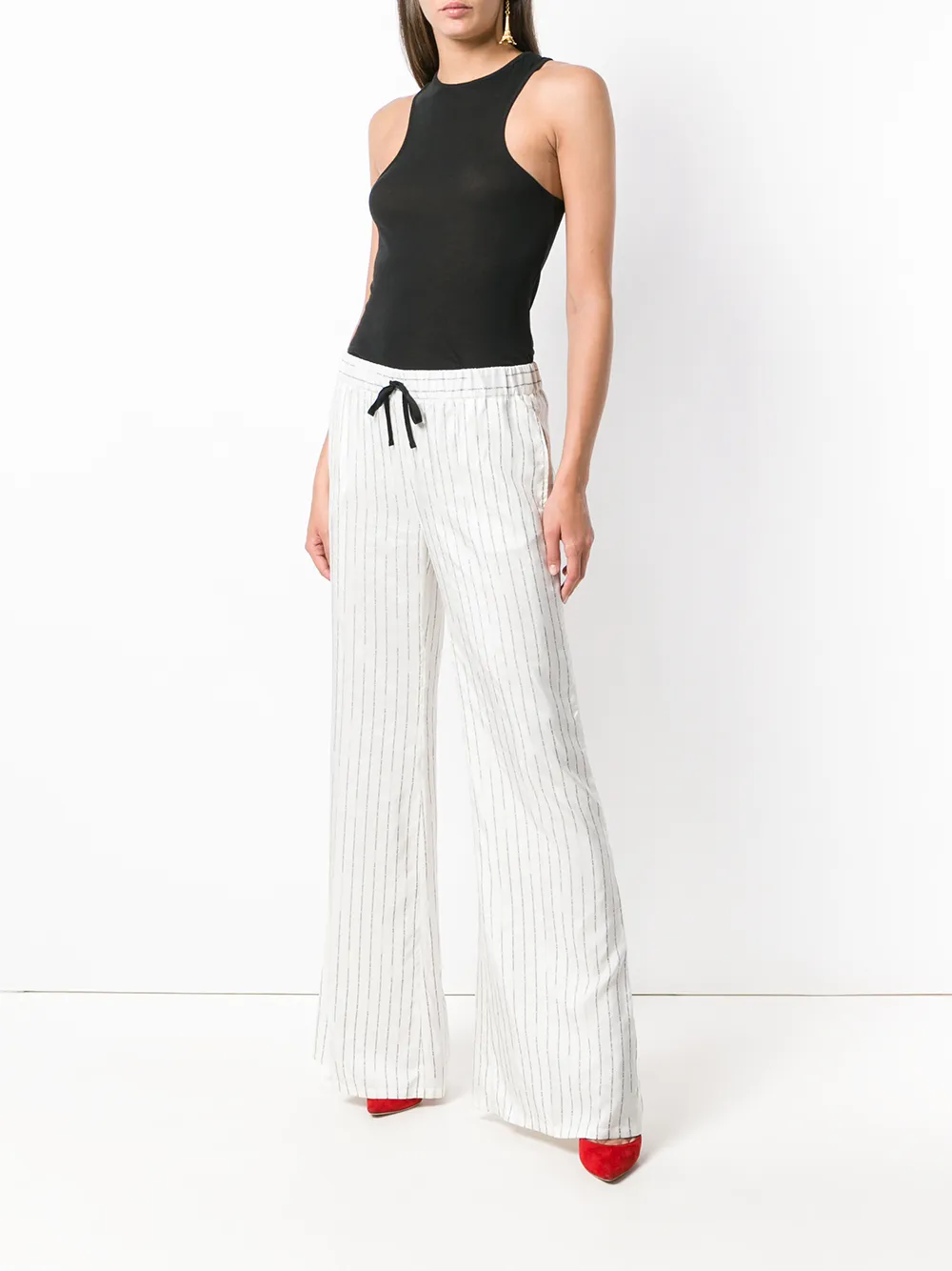 UNRAVEL PROJECT logo stripe palazzo trousers | Wide-Leg Pants | Image 2