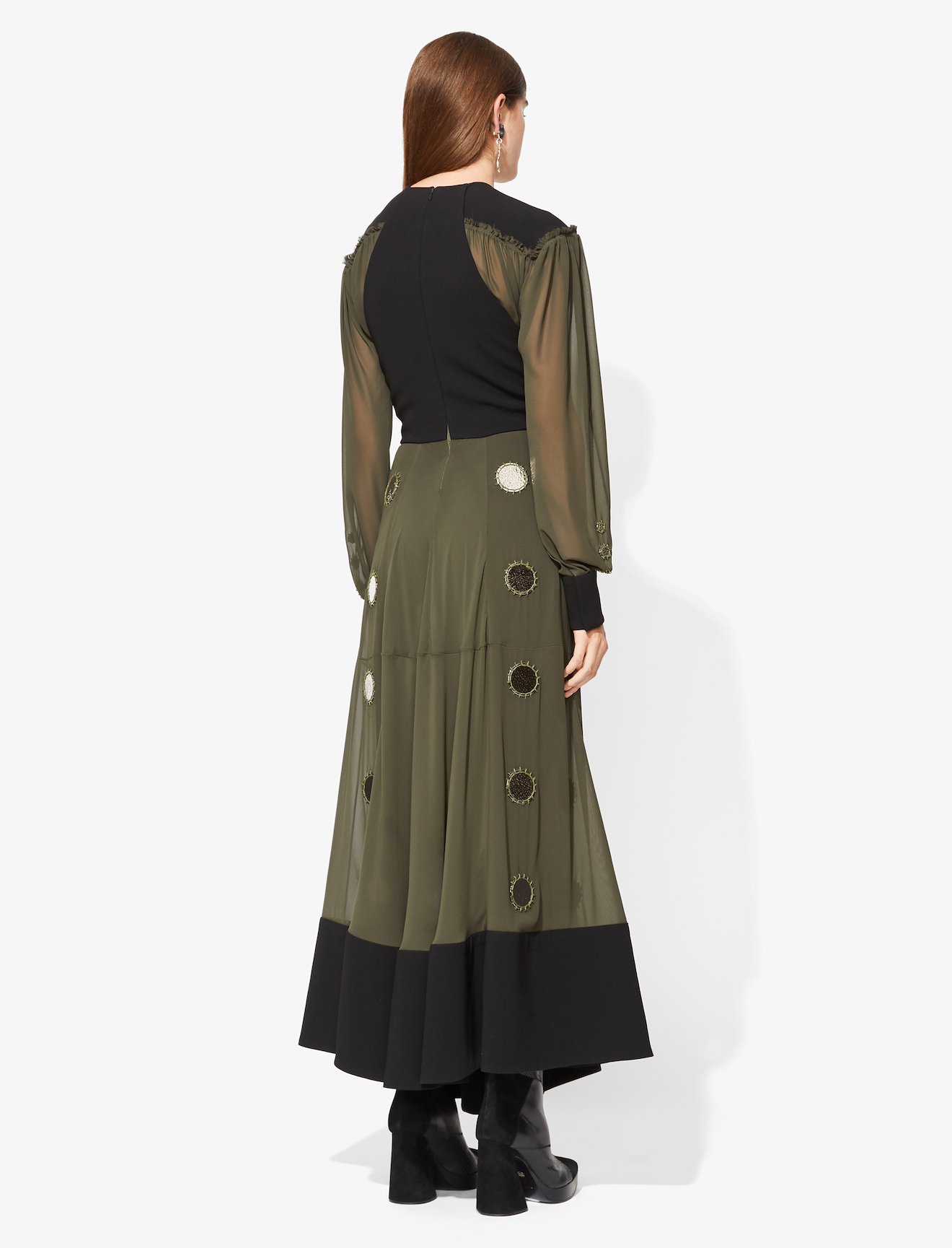 Metal Disc ruched dress #2