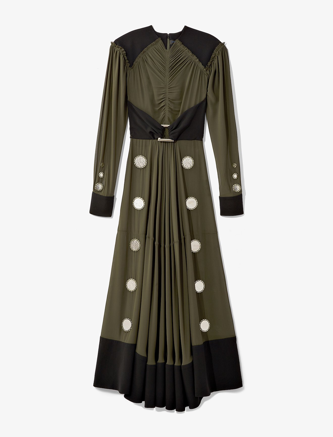 Metal Disc ruched dress #4