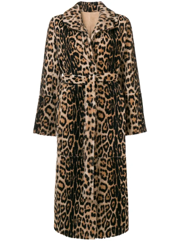yves salomon leopard coat