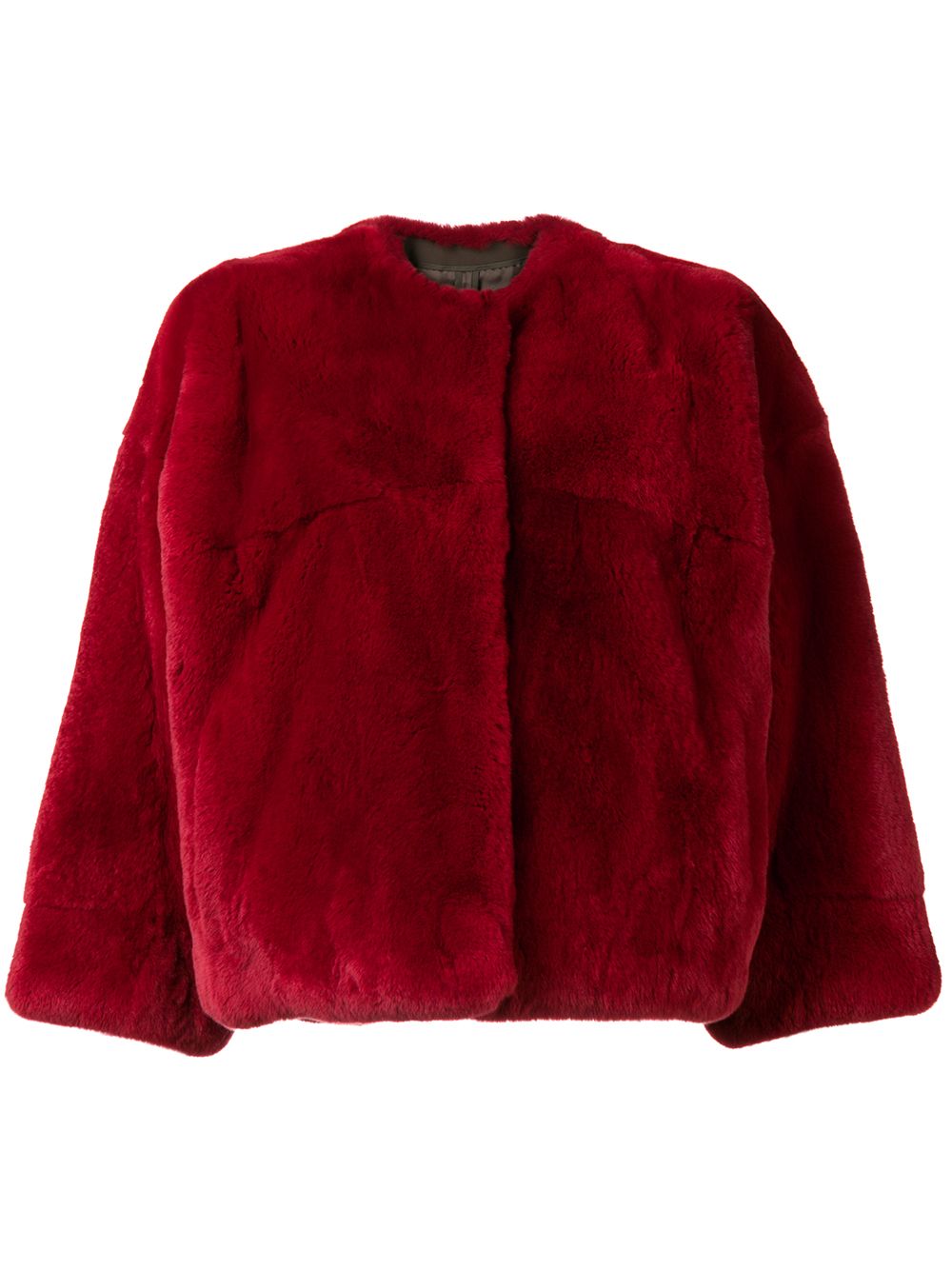 фото Yves Salomon Rex rabbit fur jacket