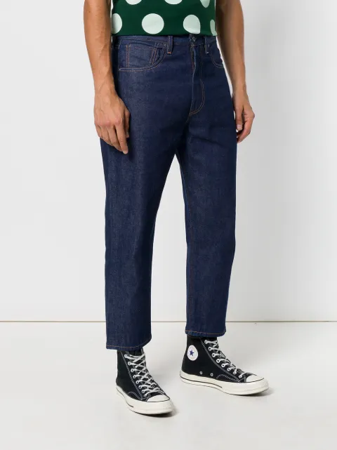 LEVI'S LEVI'S: MADE & CRAFTED GREASER STRAIGHT LEG JEANS - BLUE