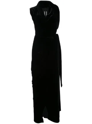 rick owens velvet dress