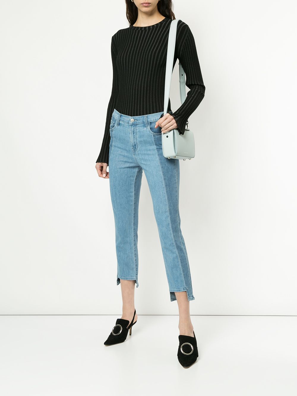 фото J brand ruby cropped cigarette jeans