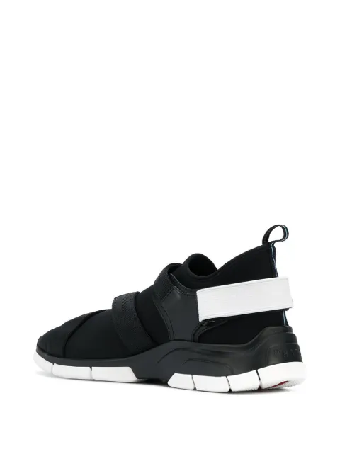 prada buckle sneakers