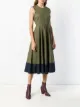 Roksanda contrast flared midi dress