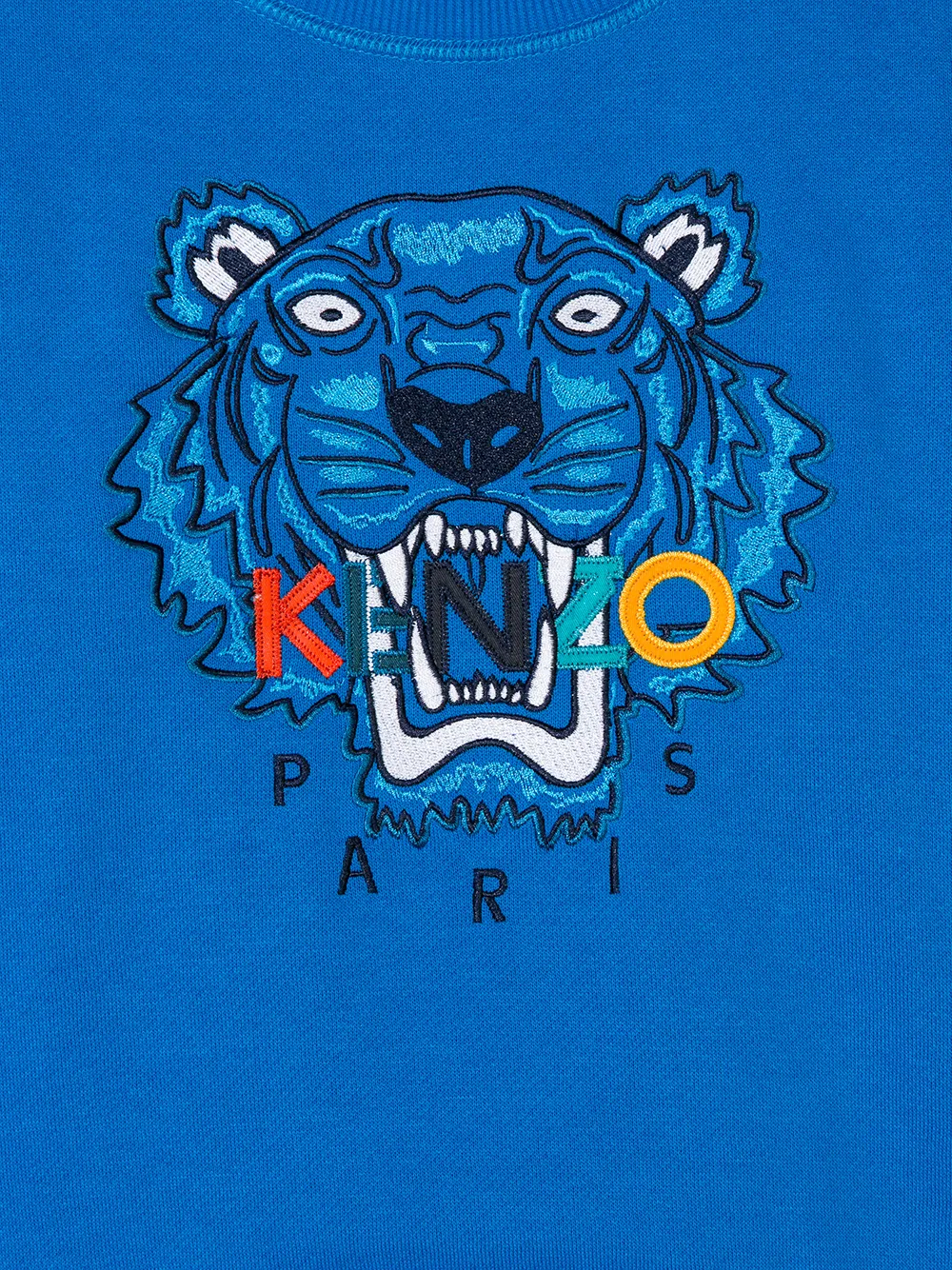 фото Kenzo kids толстовка с заплаткой с тигром