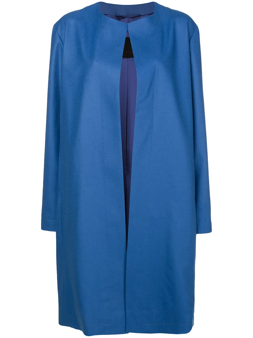 Liska single-breasted wool coat | Blue | Image 1