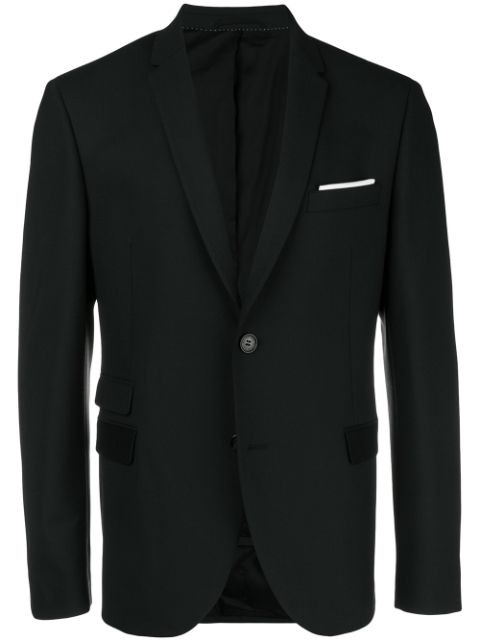 NEIL BARRETT NEIL BARRETT FITTED BLAZER - BLACK