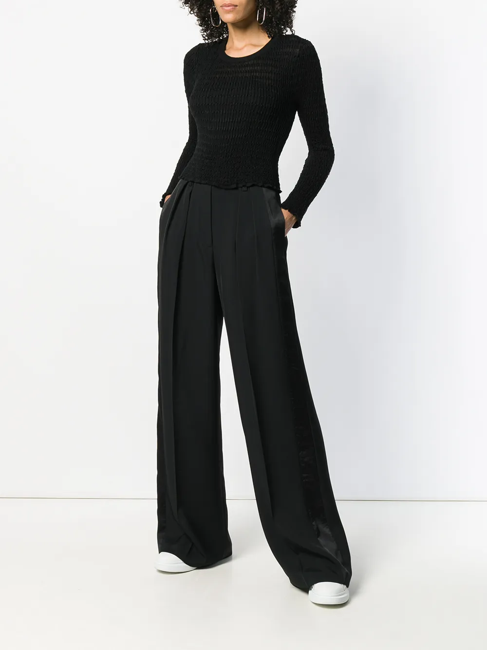 alexanderwang Alexander Wang high waist cropped broek - Zwart