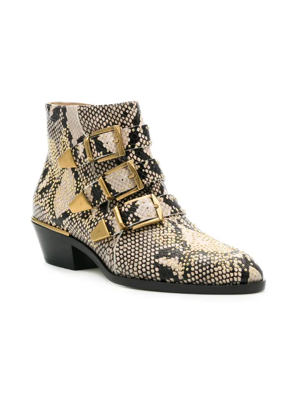 chloe susanna python boots