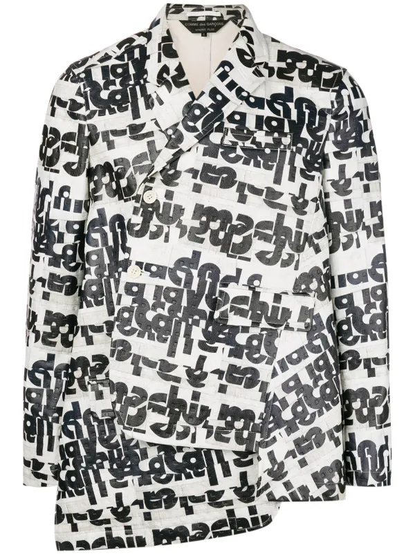 comme des garcons homme plus asymmetric shirt