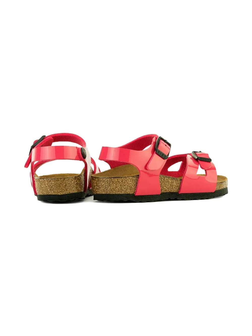 Birkenstock Kids buckled sandals Pink
