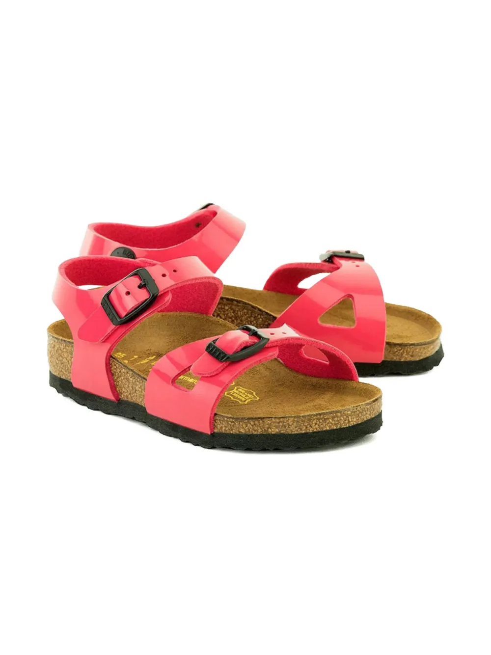 Birkenstock Kids buckled sandals Pink