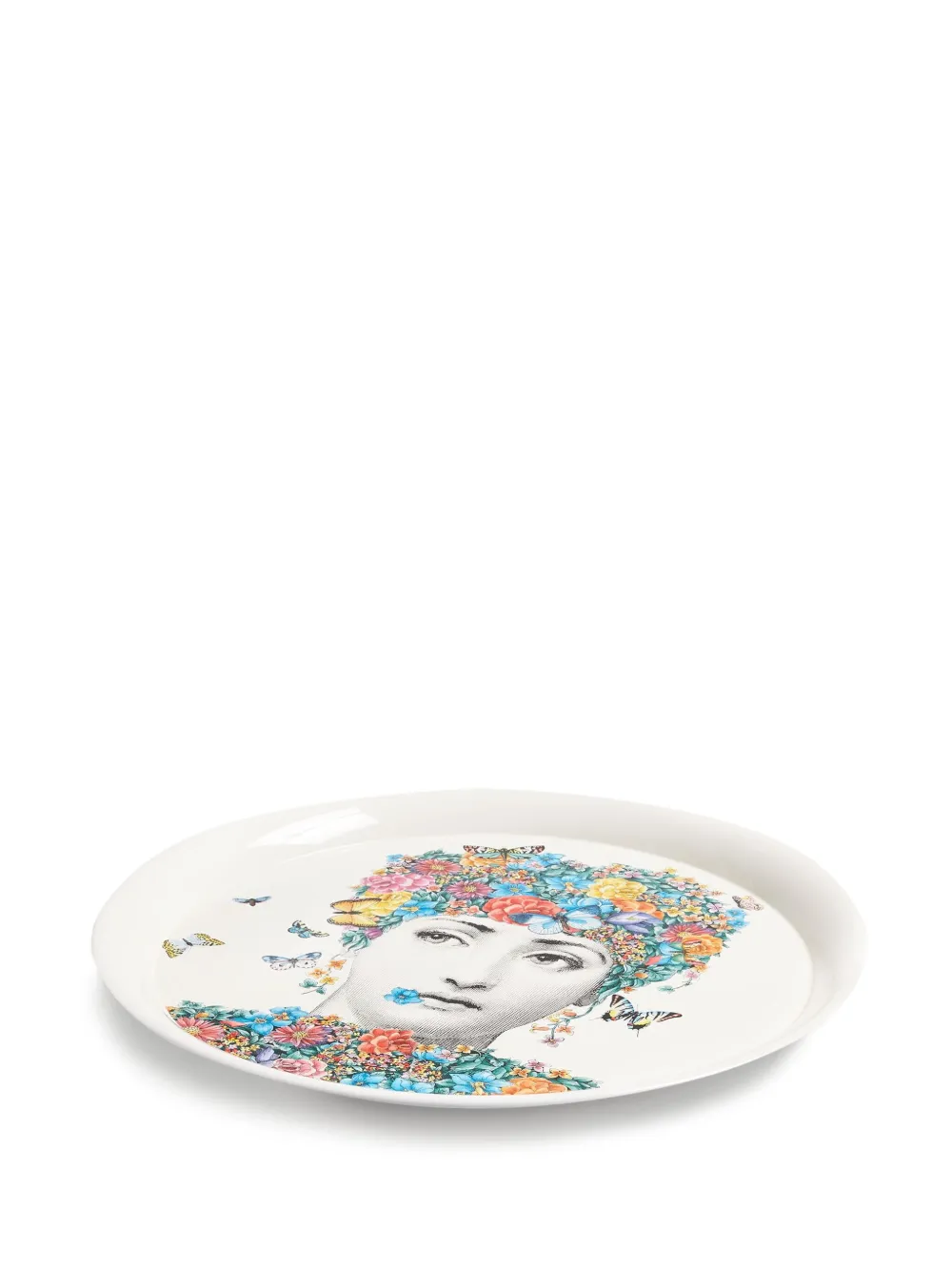 Fornasetti 'Fior Di Lina' Teller | Weiß | Image 1