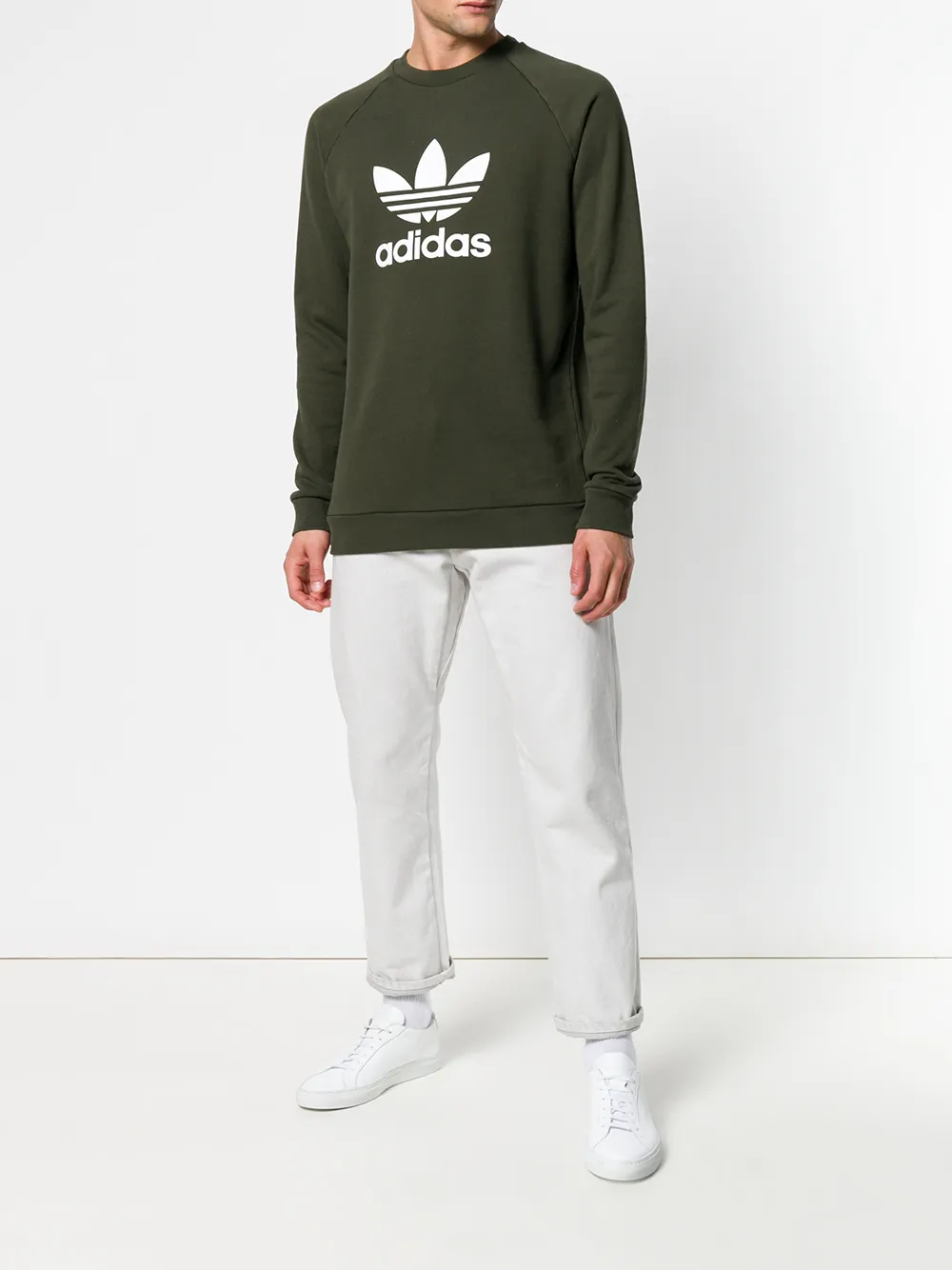 Adidas Originals Trefoil sweater - Groen