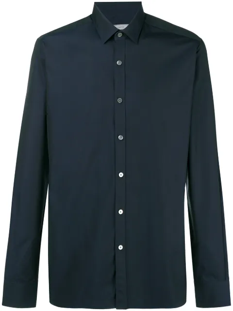 LANVIN LANVIN CLASSIC PLAIN SHIRT - BLUE