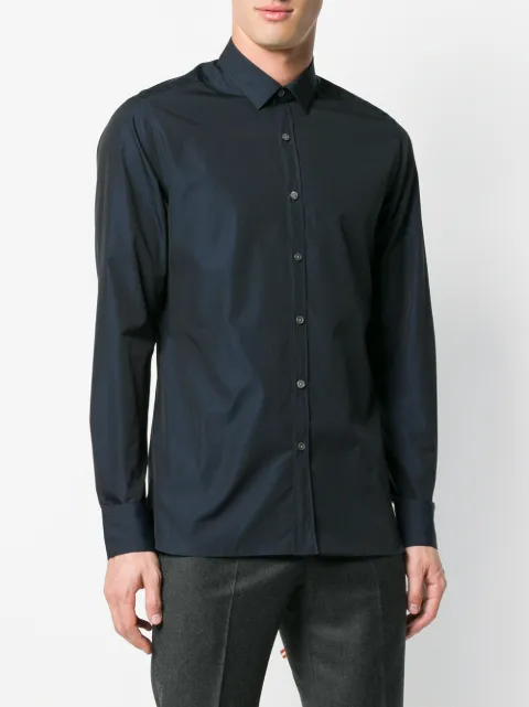 LANVIN LANVIN CLASSIC PLAIN SHIRT - BLUE