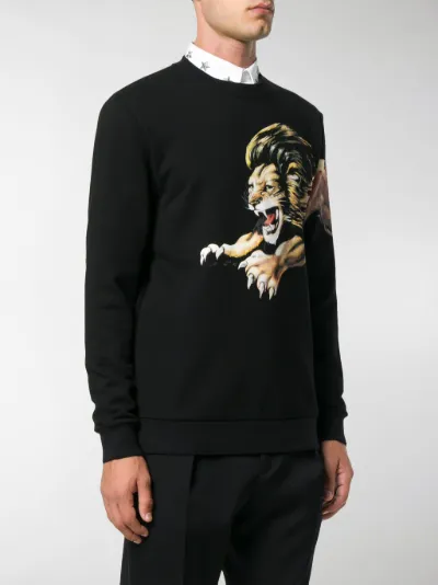 lion print jumper