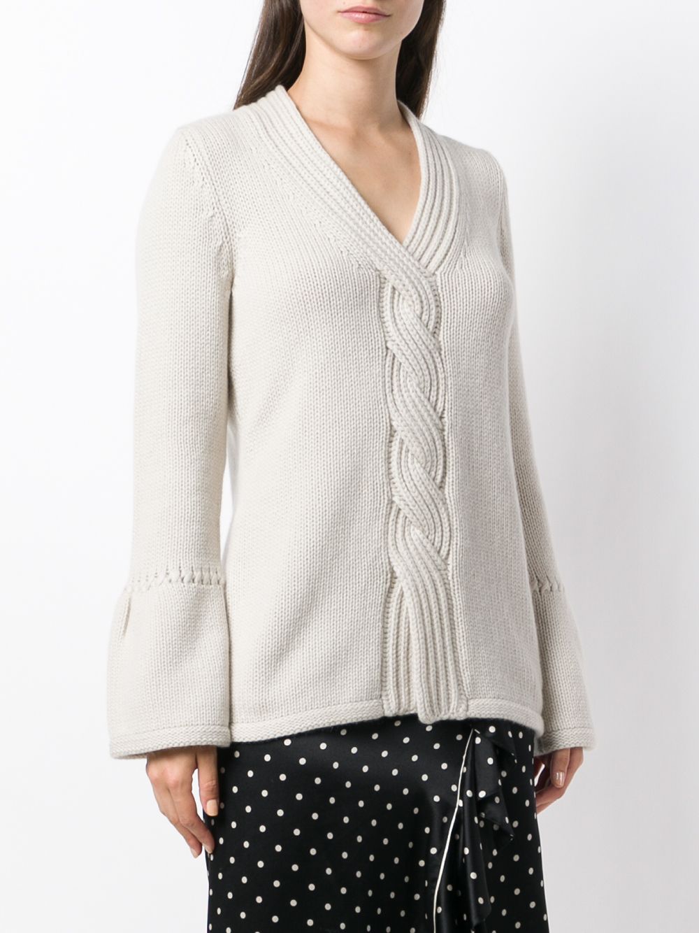 фото Liska cashmere cable knit sweater