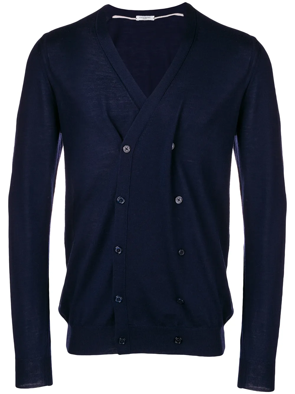 Paolo Pecora double breasted V-neck cardigan | Blue | Image 1