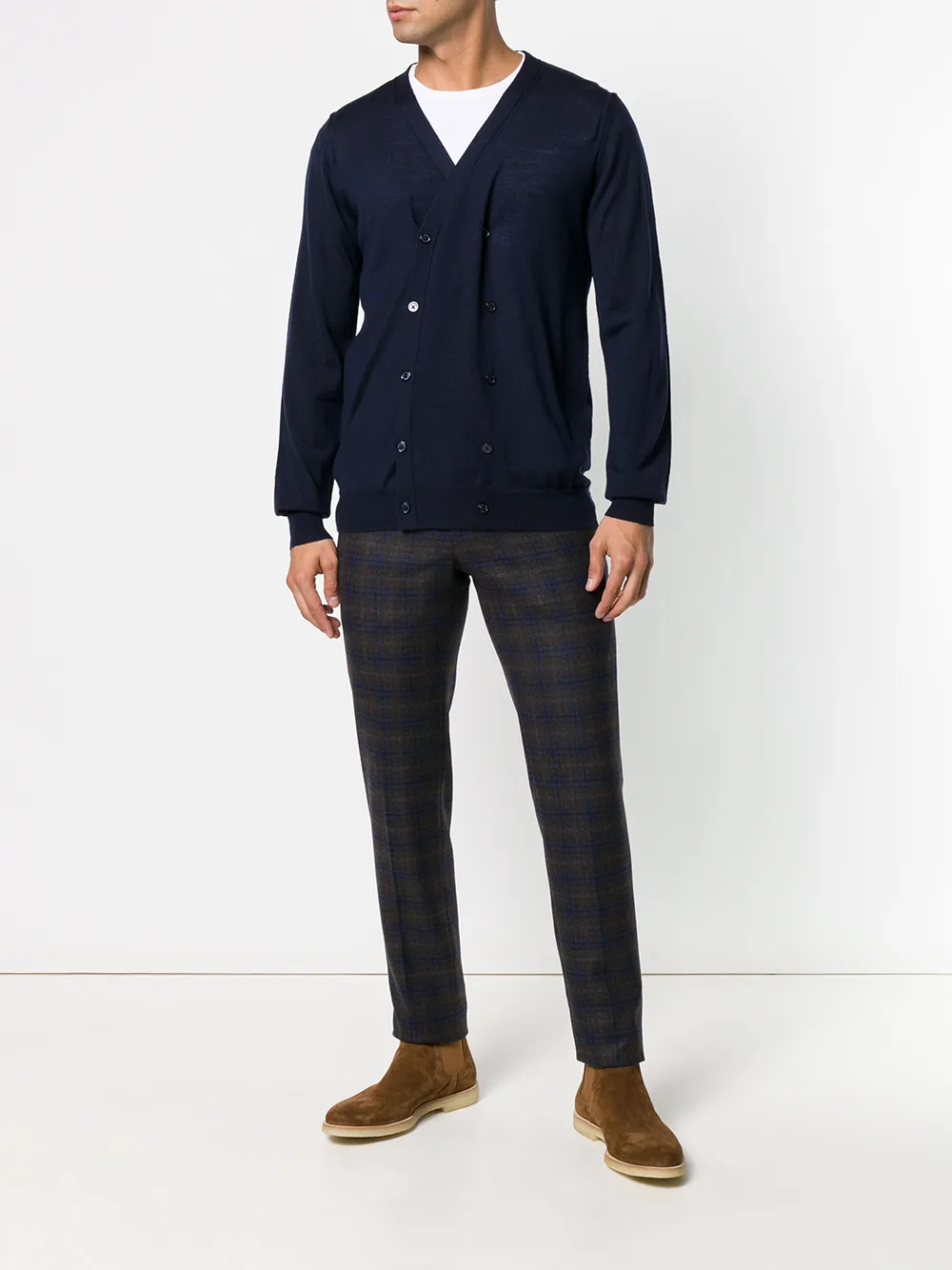 Paolo Pecora double breasted V-neck cardigan | Cardigans | Image 2