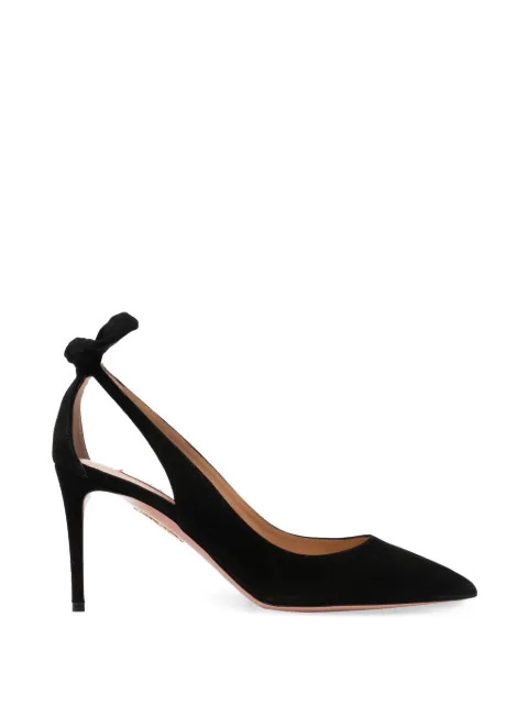 Aquazzura zapatillas Bow Tie con tacón de 85mm